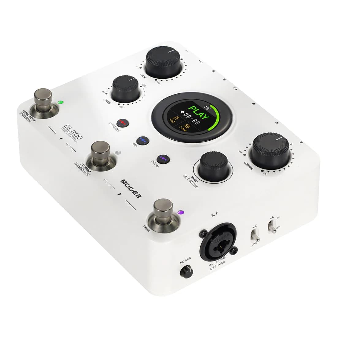 Amazon | Mooer ムーアー GL200 ステレオルーパー ドラムマシンペダル